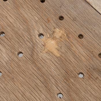 Ella Öström, a set of six chairs, for St. Thomas Church, Vällingby, 1960.