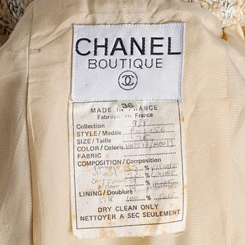 Chanel, suit, two-piece, vintage. Size Fr 36.