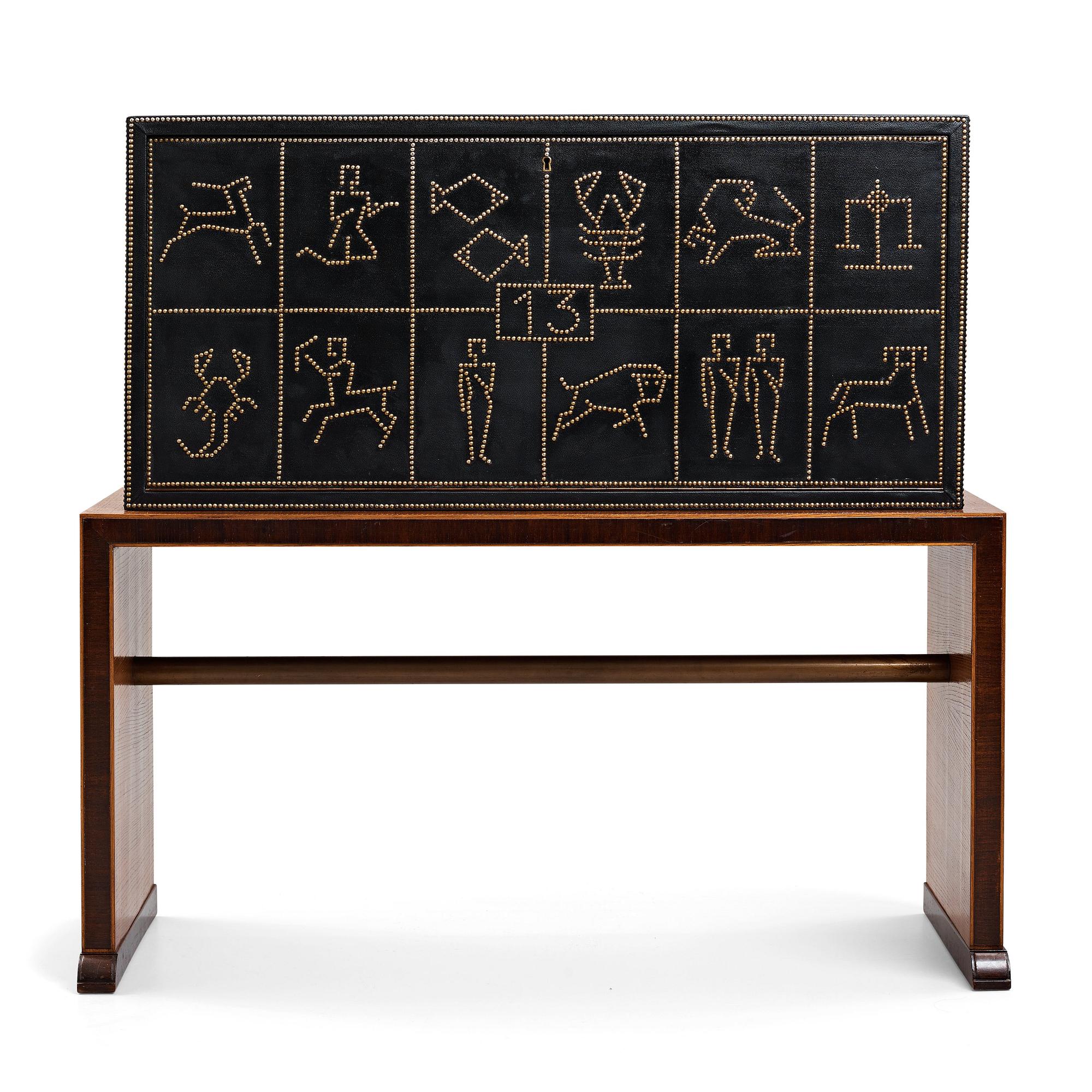 Otto Schulz, a Swedish Modern cabinet on stand by Boet, Gothenburg 1930-40's.