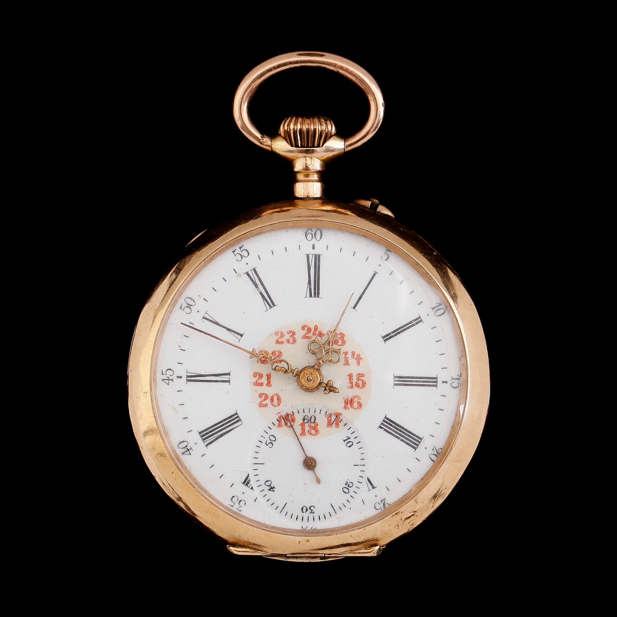 FICKUR, 14 k guld, 1900-talets första hälft.