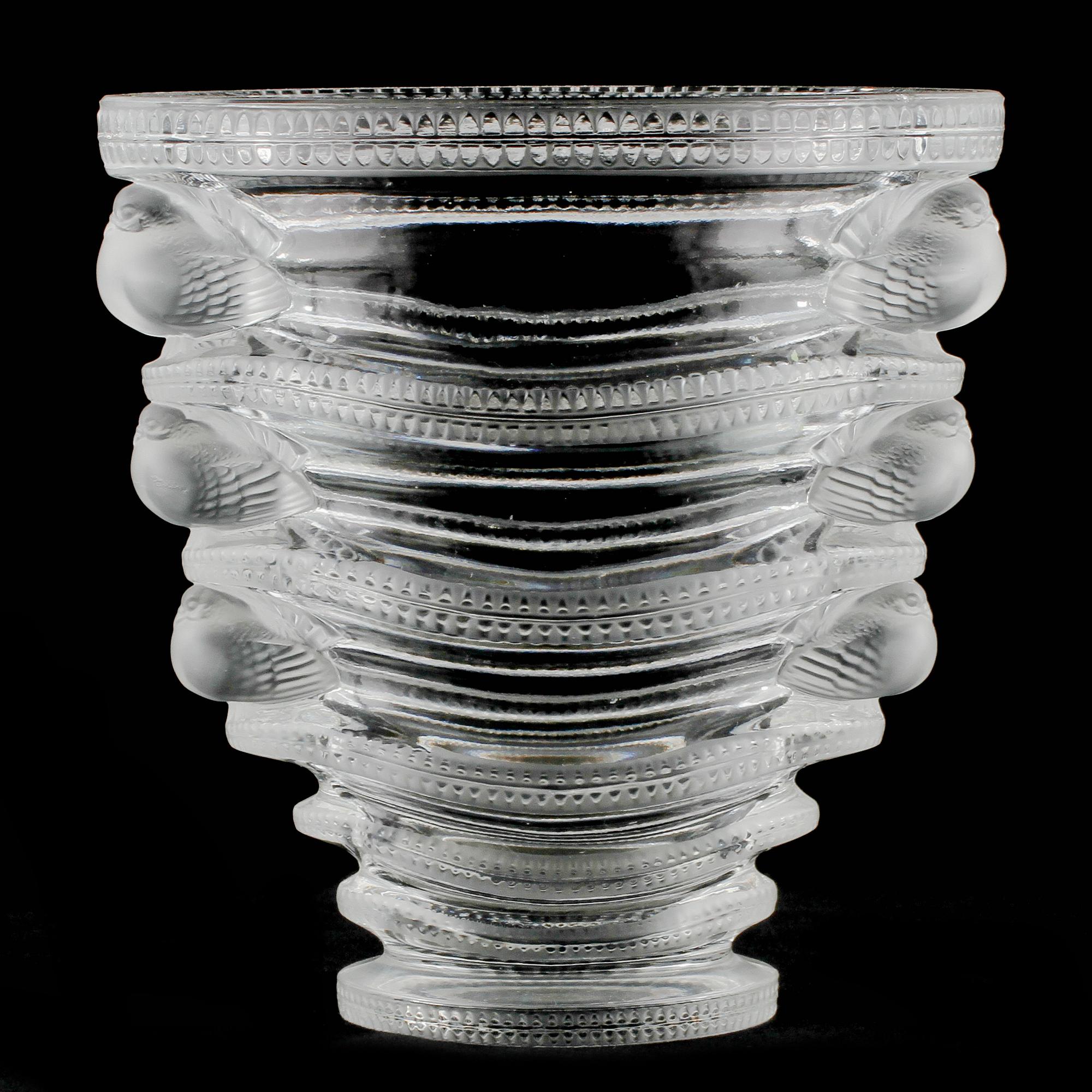 VAS, glas, Lalique, Frankrike, 1900-talets andra hälft.