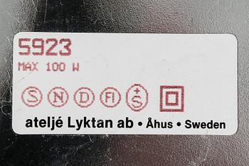 Per Sundstedt, golvlampa, "Mars", Ateljé Lyktan, Åhus, 1900-talets andra hälft.