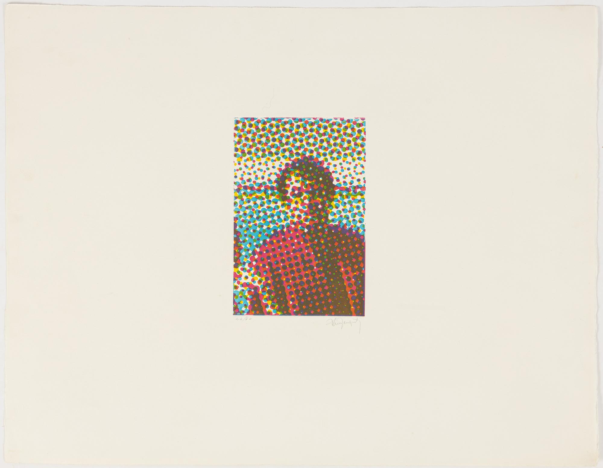 Alain Jacquet, "Portrait d'homme".