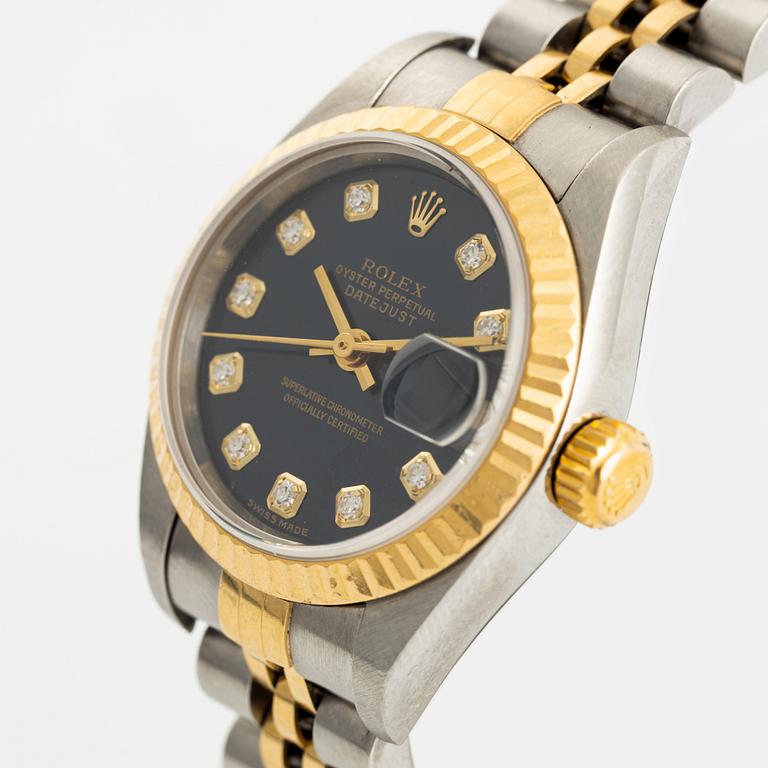 Rolex, Datejust, "Diamond Dial", wristwatch, 26 mm.