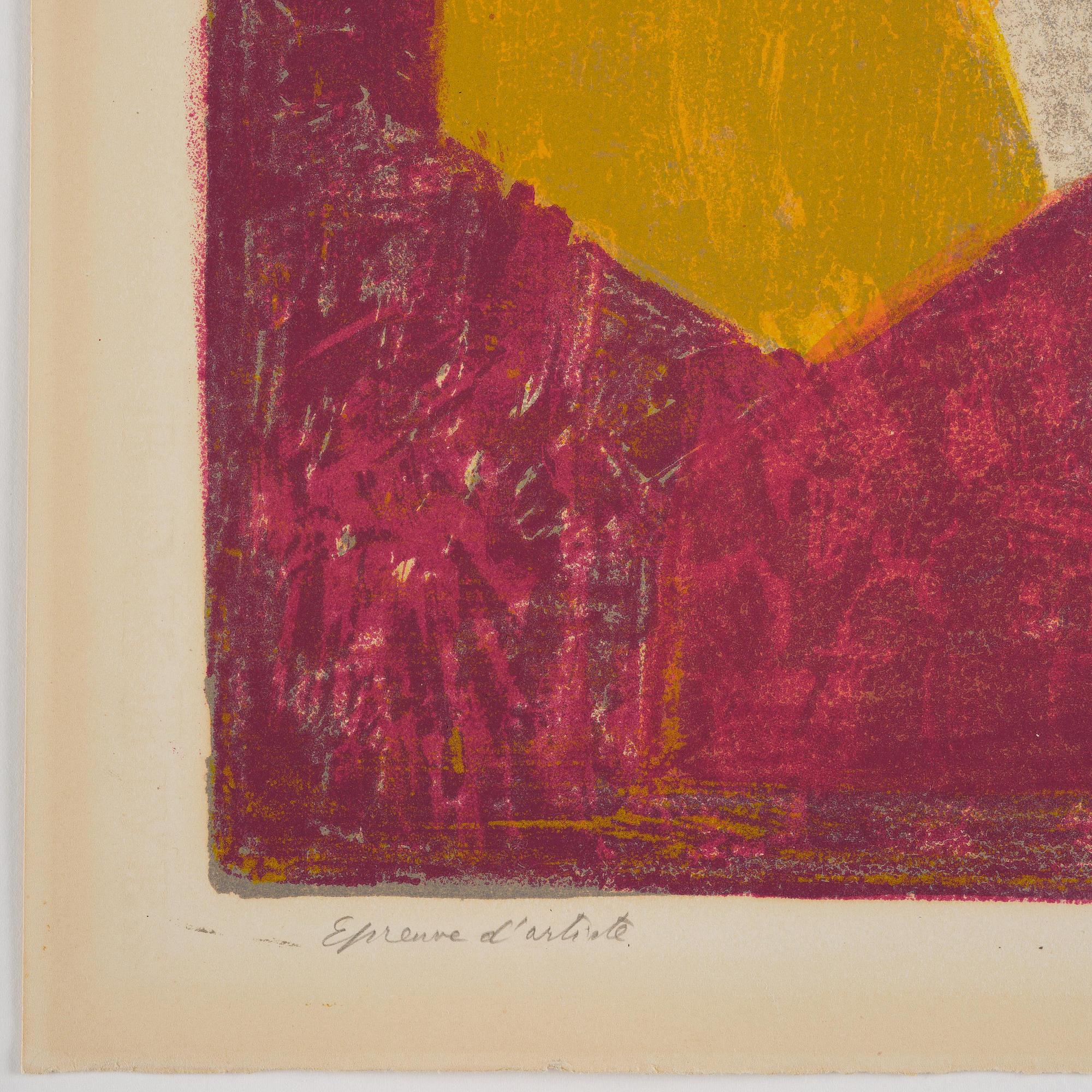 Serge Poliakoff, "Composition rouge, verte, bleu et jaune".