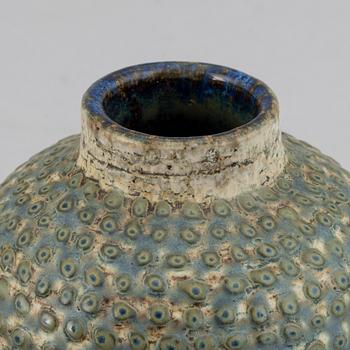 Marianne Westman for Rörstrand and Britt-Louise Sundell for Gustavsberg studio, two stoneware vases, Sweden.