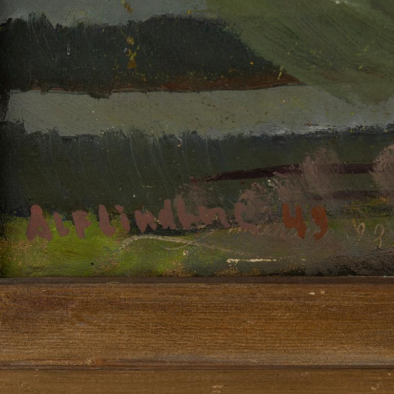 Alf Lindberg, oil on canvas, signed and dated -49.