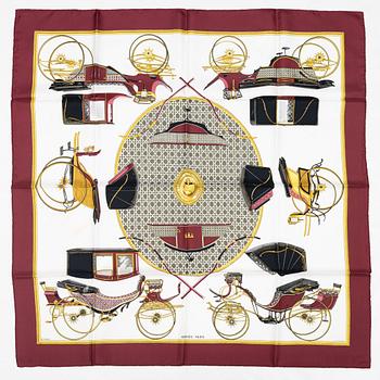 Hermès, a 'Les Voitures à Transformation' scarf.