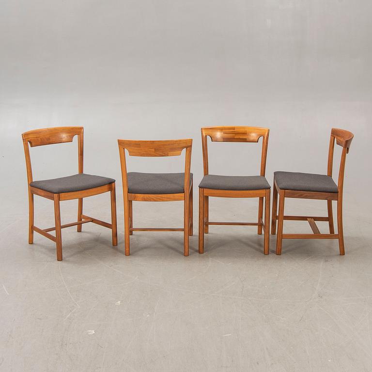 Chairs, 4 pcs, probably Denmark, 1960s.