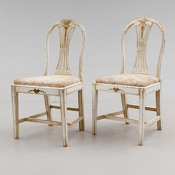 STOLAR, 1 par, sengustavianska, omkring år 1800.