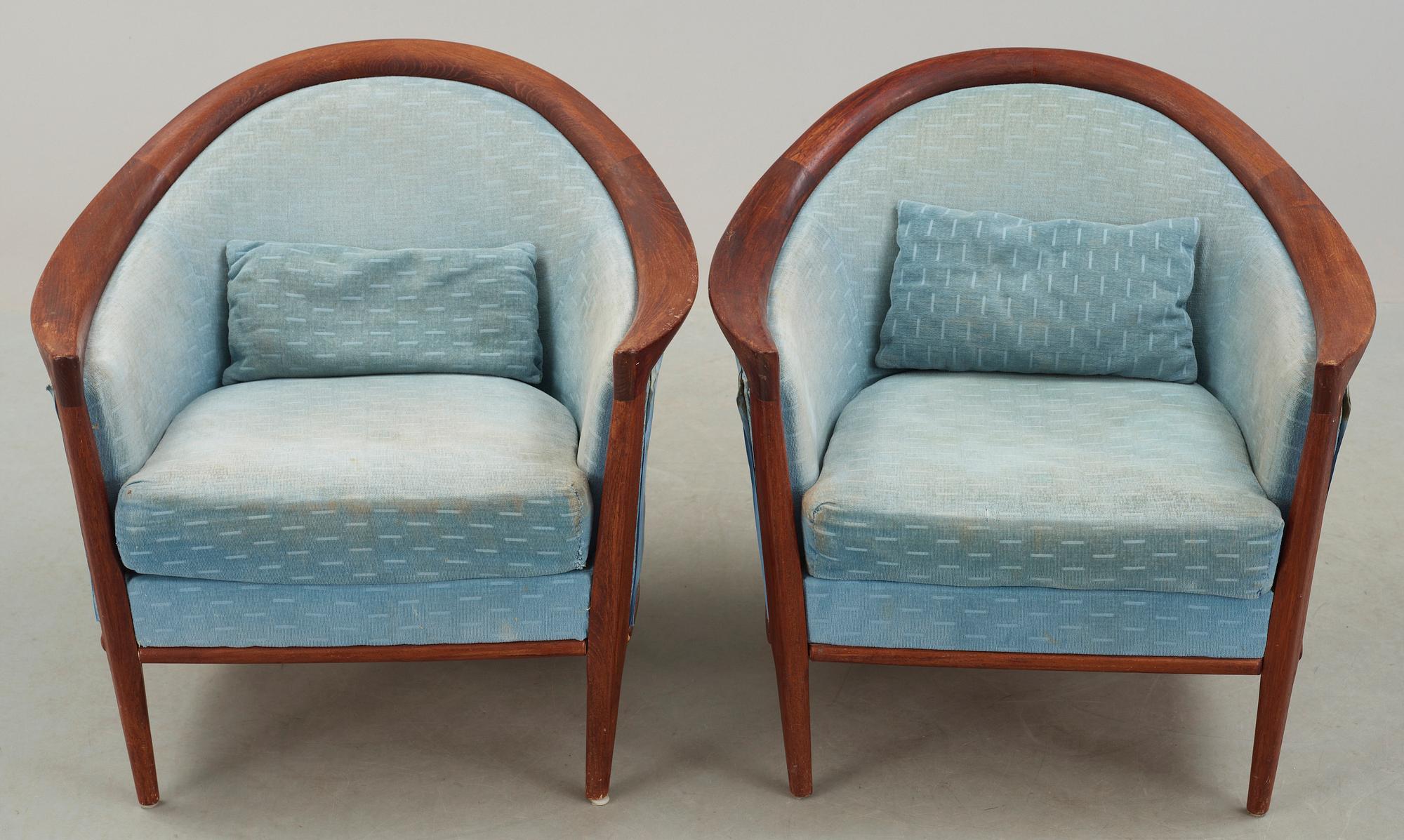 FÅTÖLJER, ett par, Bröderna Andersson, Sverige, 1950/60-tal.