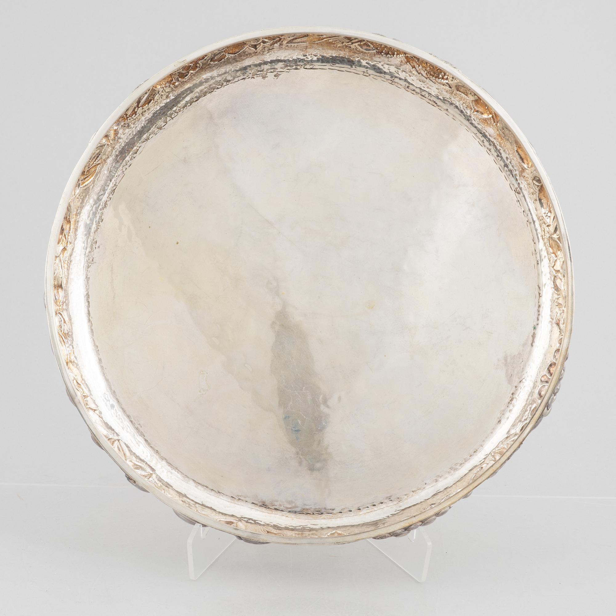 An Italian silver 800 tray.