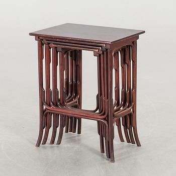 A 4 SET NESTING TABLE THONET CA 1900.