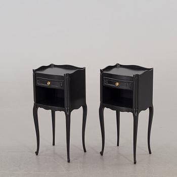 A pair of second half of the 20th century bedside tables.