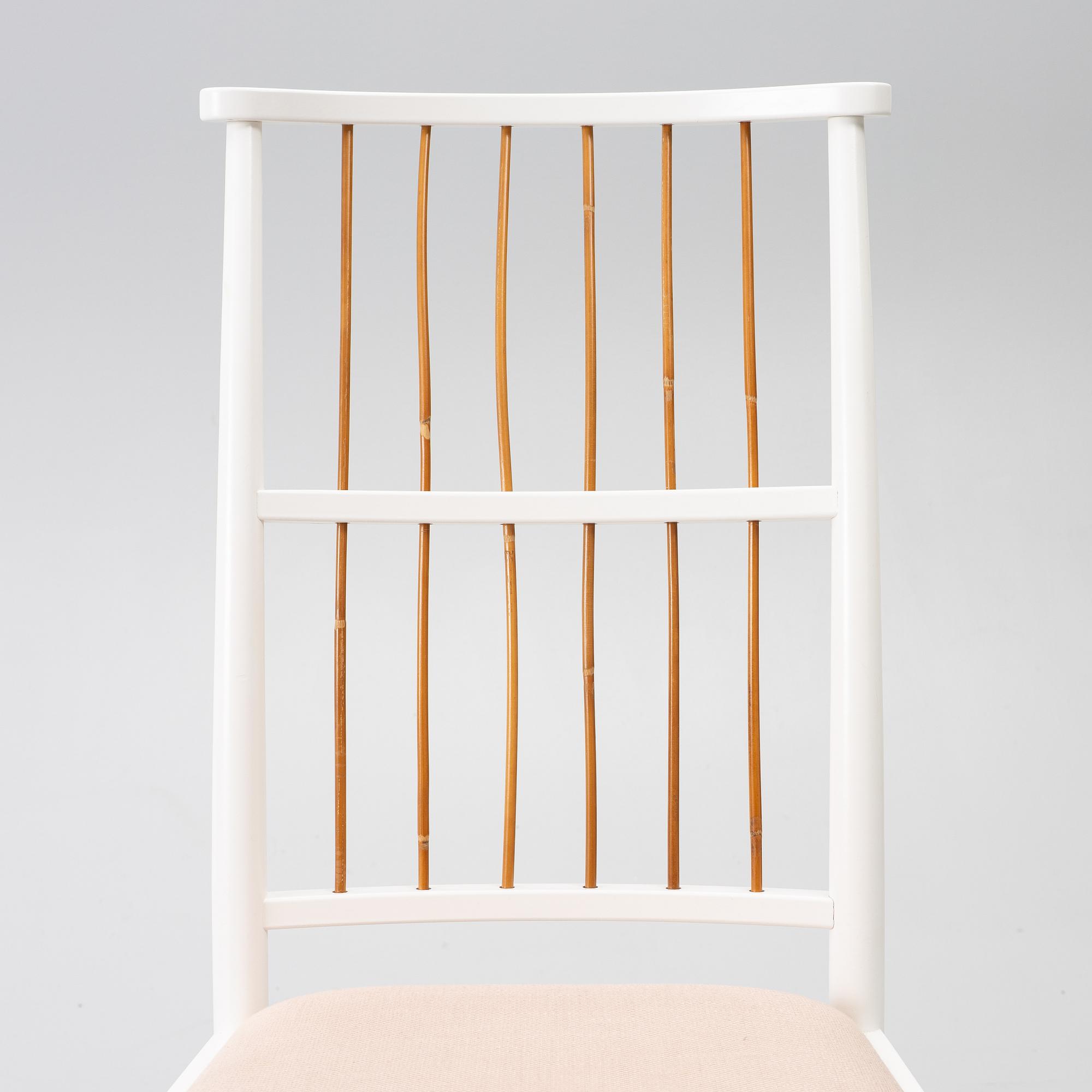 Josef Frank, chairs, 6 pcs, model B 2025, Svenskt Tenn, after 1985.