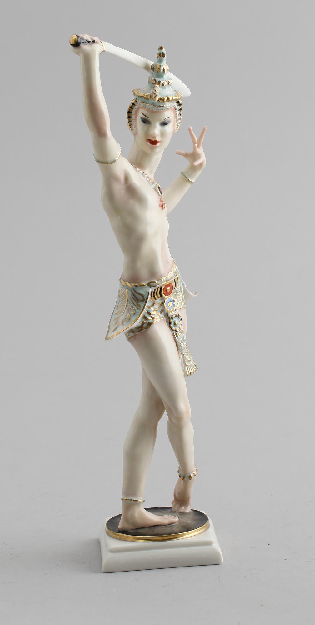FIGUR, porslin, C Werner, Hutschenreuther, 1900-talets mitt.