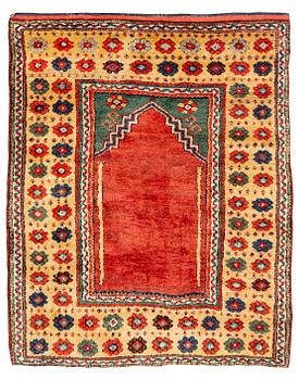 352. A semi-antique Konya Bozkir rug, central Anatolia, c. 156 x 126 cm.