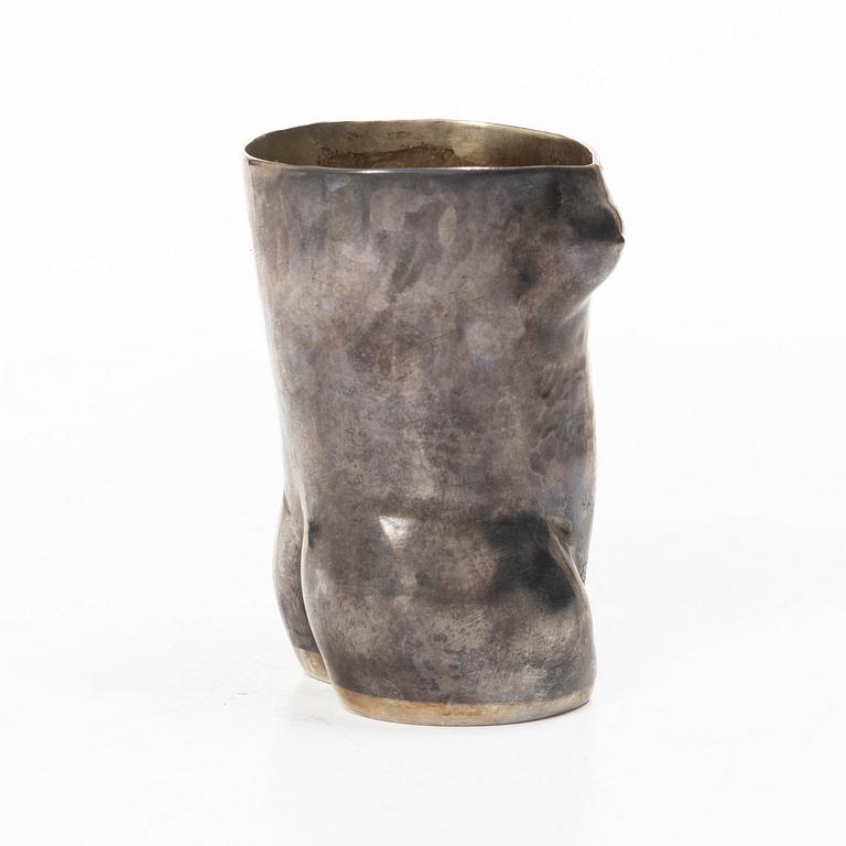 Snapsglas, sterlingsilver, G.E Florman, Stockholm, 1997.