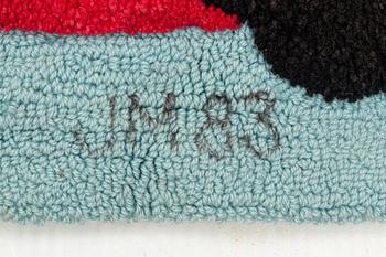 A carpet, 'Océjan', tufted (in relief), Kasthall, Sweden, c. 700 x 170 cm, signed 'JM 83'.