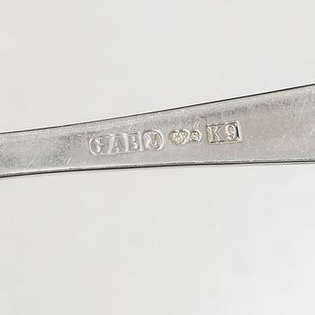 Jacob Ängman, Besticksuppsättning, 75 delar, silver, "Rosenholm", GAB, bl a Stockholm 1960.