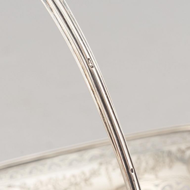 Hester Bateman, konfektkorg, silver, London 1789.