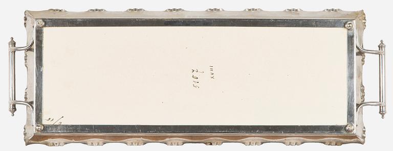 Carl Sigmund Luber, an Art Nouveau tray, Johann Von Schwarz, early 20th century.