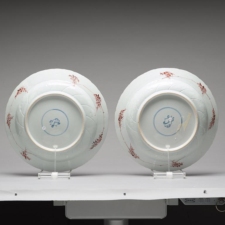 FAT, ett par, porslin. Qingdynastin, Kangxi (1662-1722).