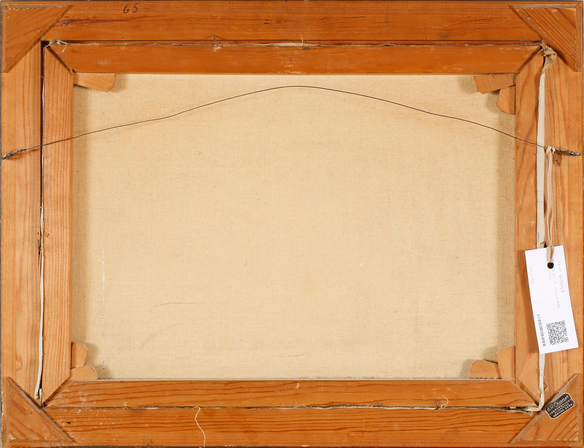 STEN BILLE, oil on canvas, signed.