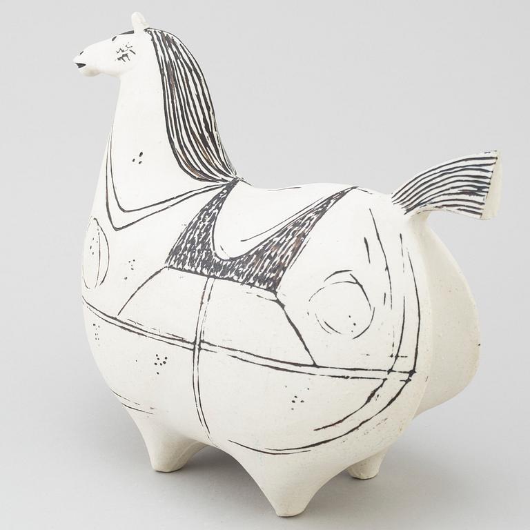 STIG LINDBERG, a "Springare" stoneware sculpture of a horse, Gustavsberg studio, Sweden 1952-72.
