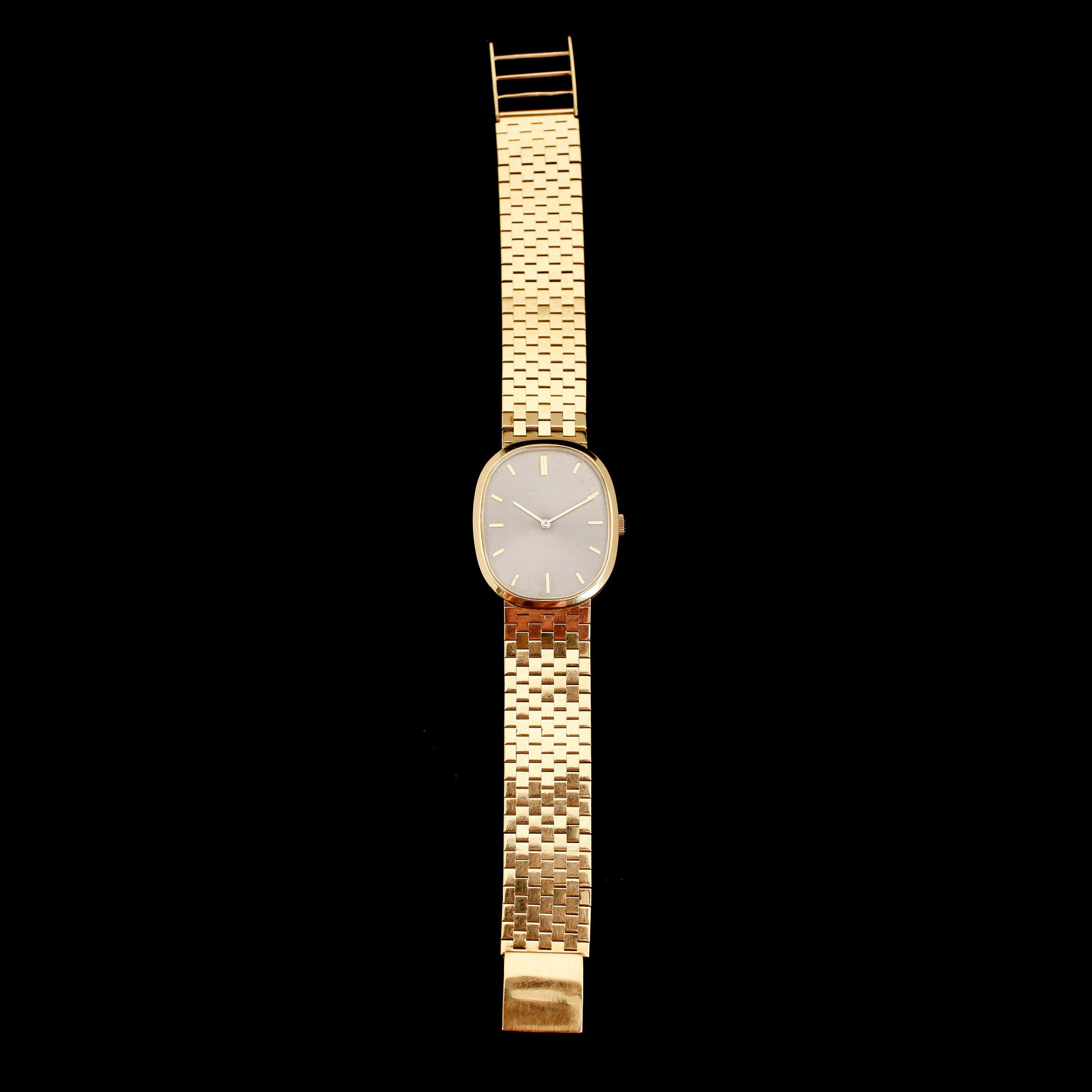 ARMBANDSUR, 18 k guld, Patek Philippe, Ellipse, Geneve. Vikt med urverk ca 64 gram.