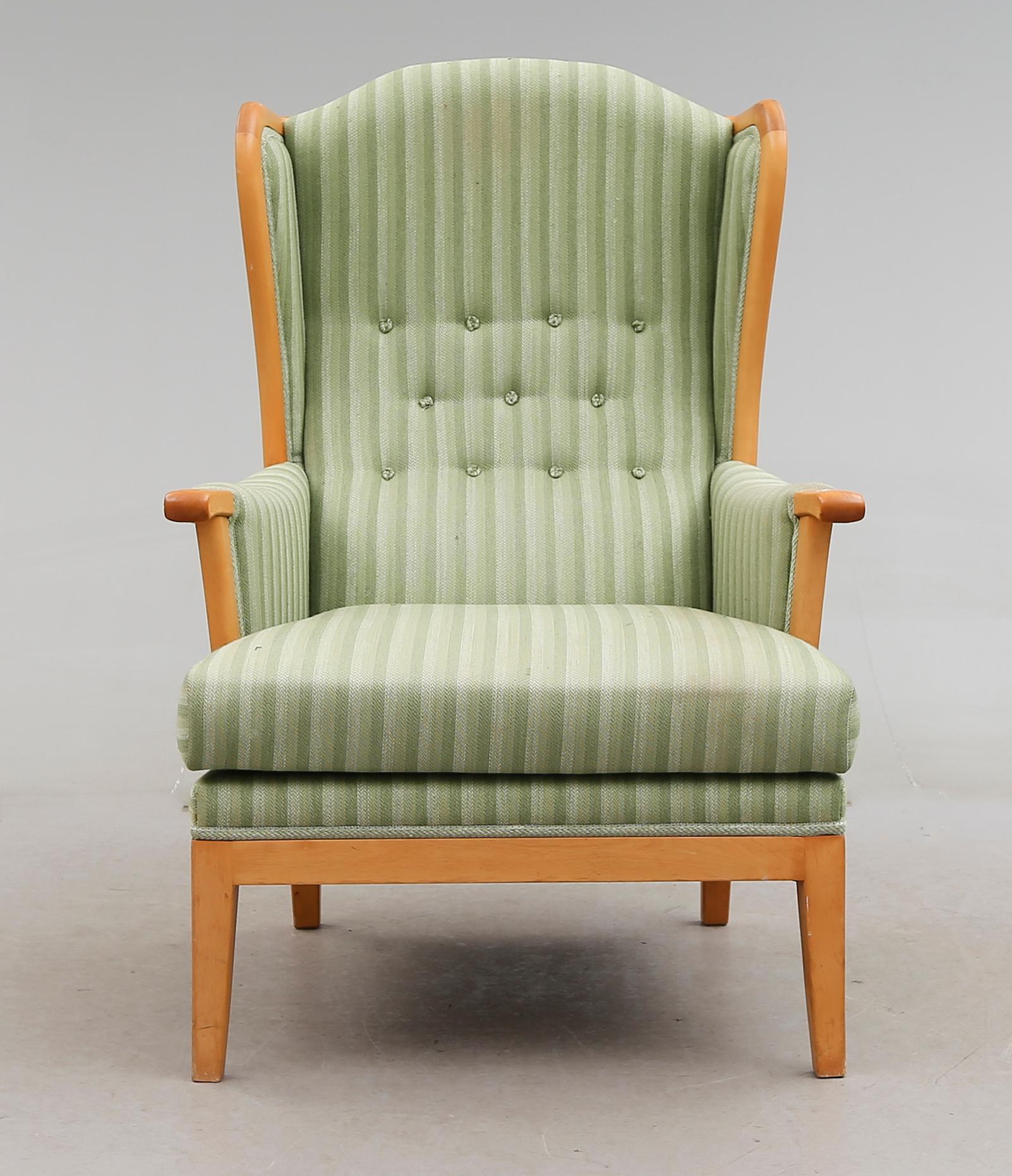 FÅTÖLJ, "Husfadern", Carl Malmsten, O.H. Sjögren, Tranås, 1900-talets andra hälft.