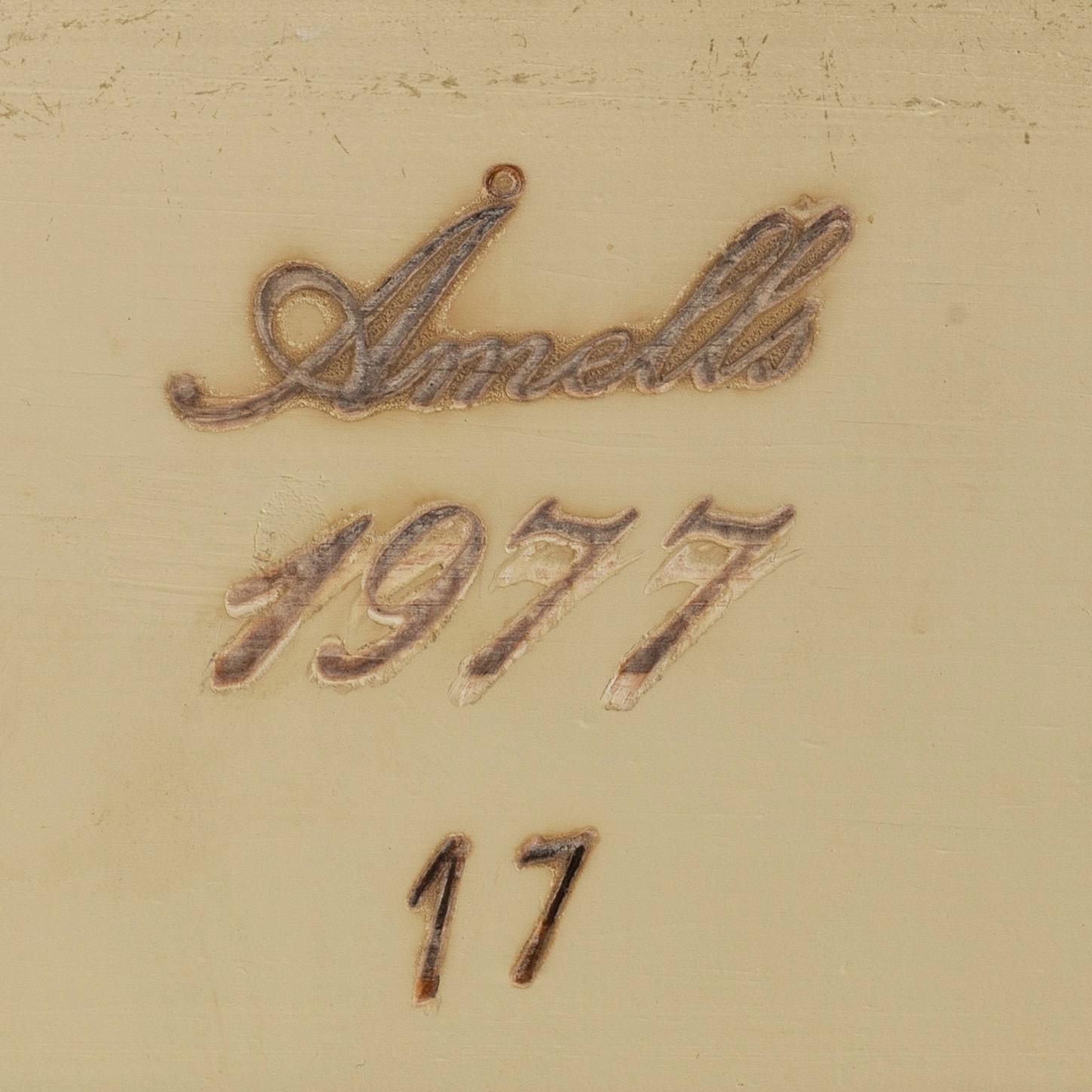 SIDOBORD, SPEGEL, PIEDESTAL samt HÄNGSKÅP, Åmells 1977.