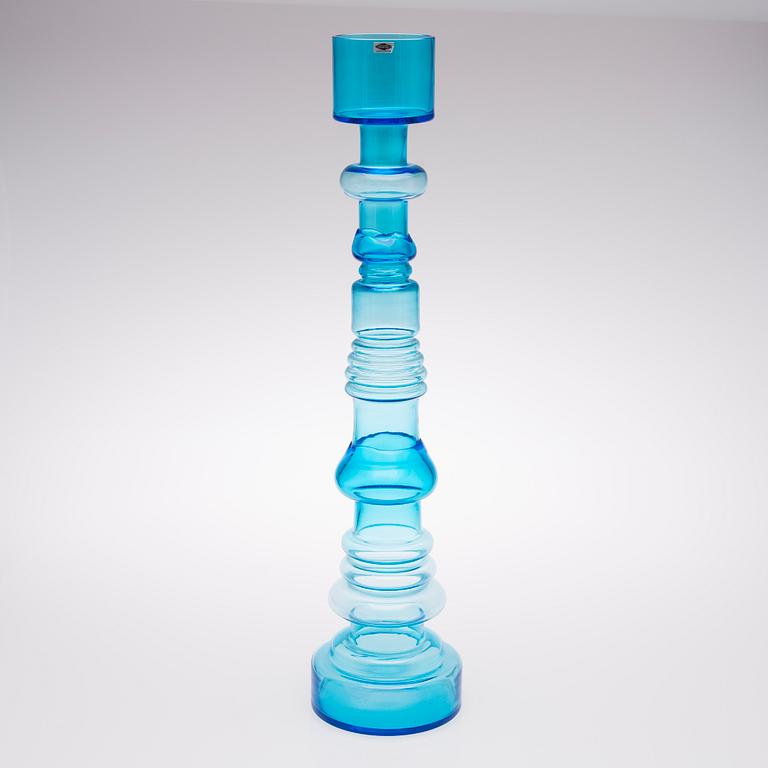 A candlestick / vase 'Light house' signed Nuutajärvi Notsjö.