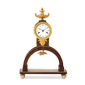 1293. A Swedish Empire mantel clock by J F Cedergren, master 1811.