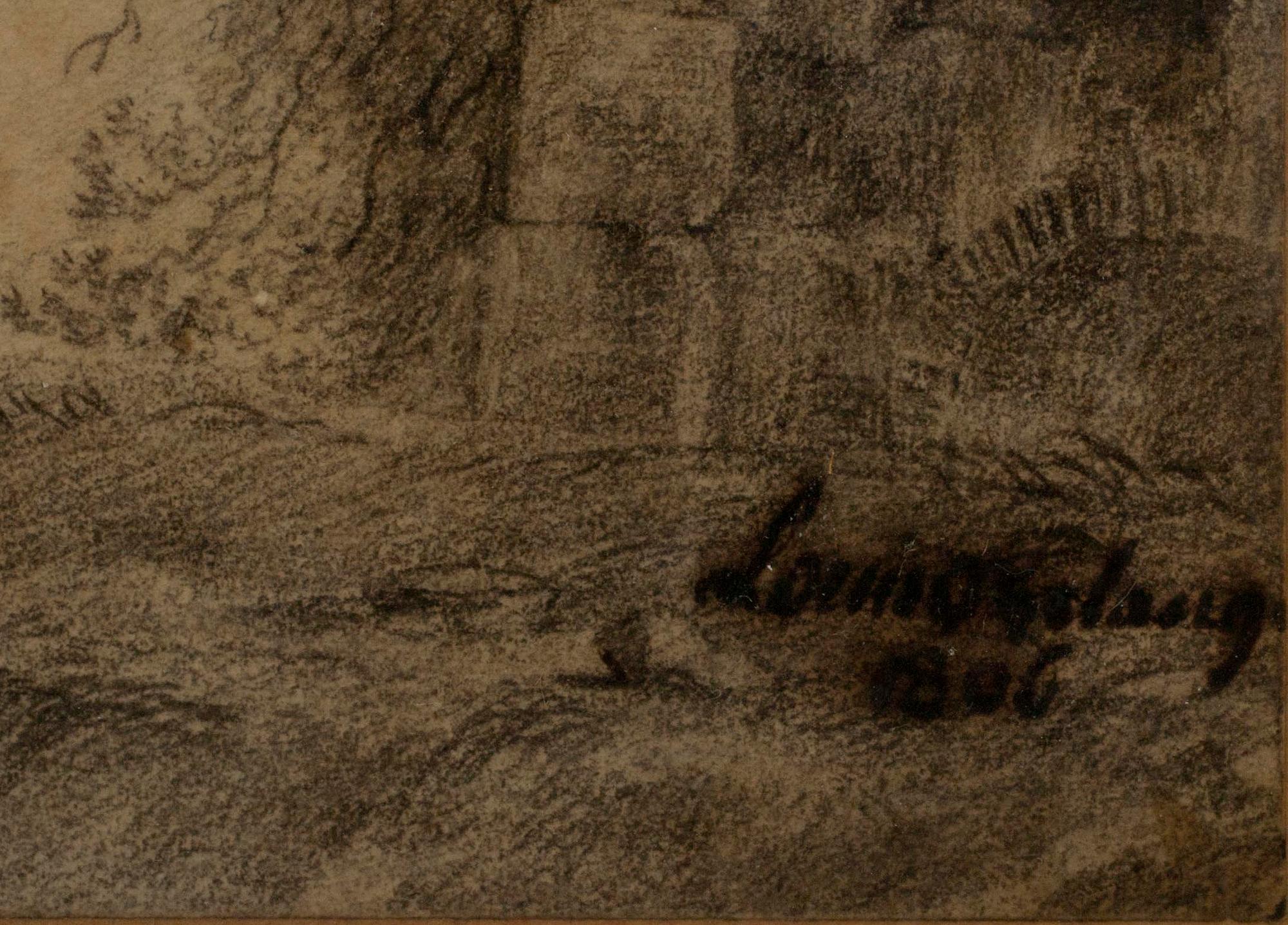 LOUIS BELANGER, teckning, sign. och dat. 1806.