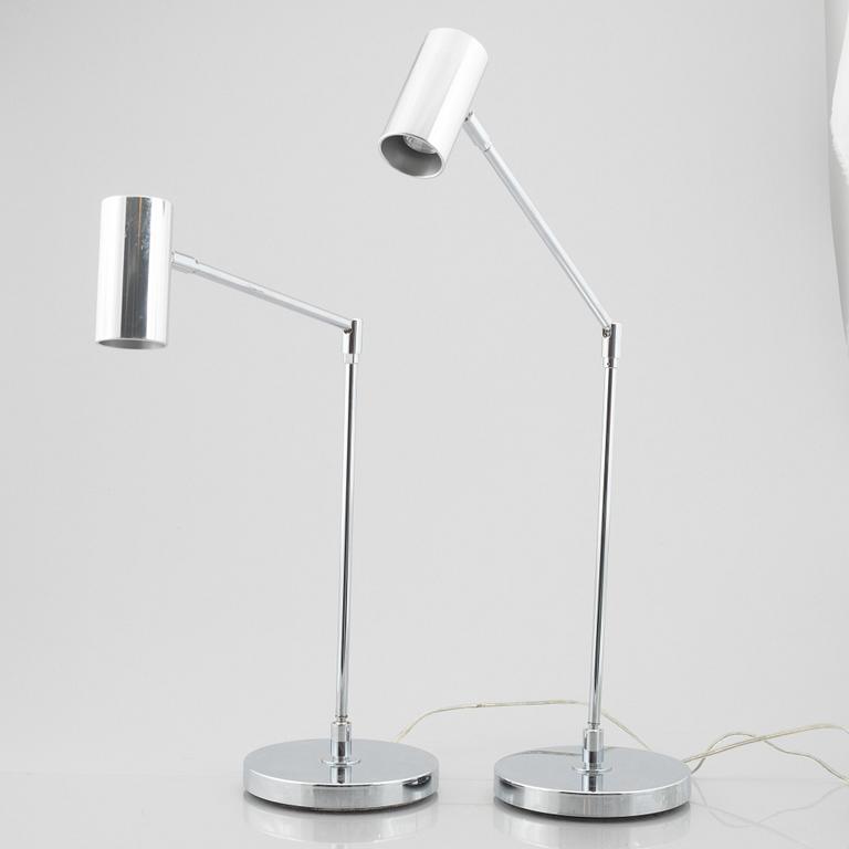 Table lamps, a pair, Örsjö Belysning.