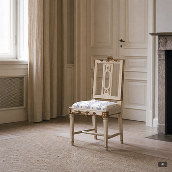 Four late-Gustavian chairs, Lindome, Sweden, around 1800.