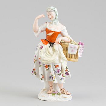 A Nyon porcelain figure, Schweitz, early 19th Century.