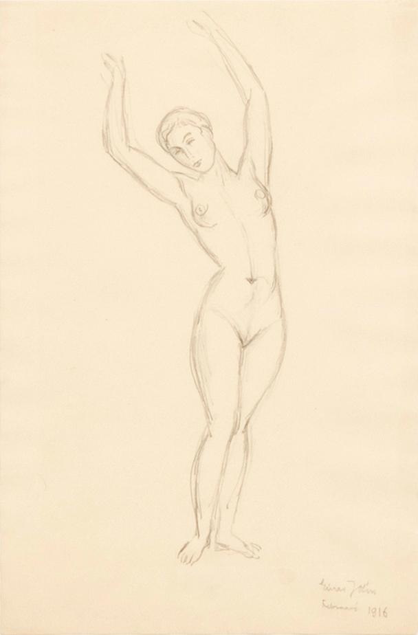 Einar Jolin, Nakenstudie.