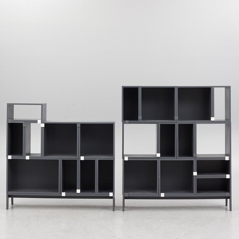 Julien de Swedt, a 23-piece shelving system, 'Stacked', MUUTO, Denmark, 21st century.