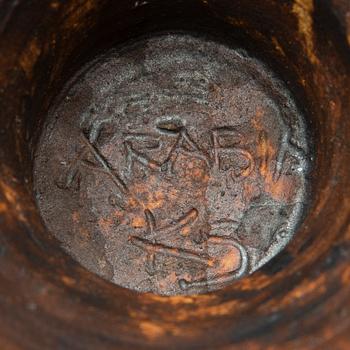 Kyllikki Salmenhaara, A mid-20th century vase signed KS, Arabia.