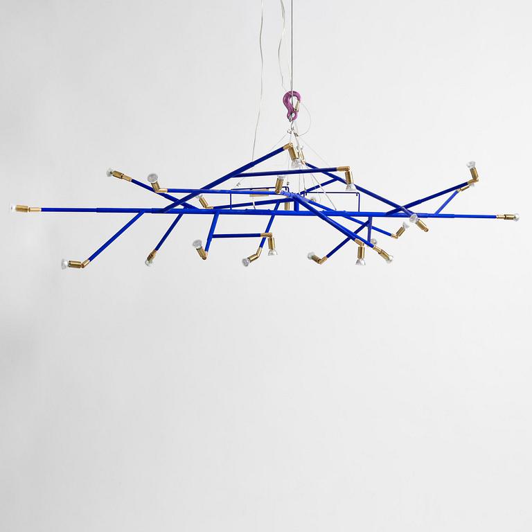 Jonas Bohlin, taklampa, ”Norrsken”, ed. 22/29, Örsjö Belysning, 2016.