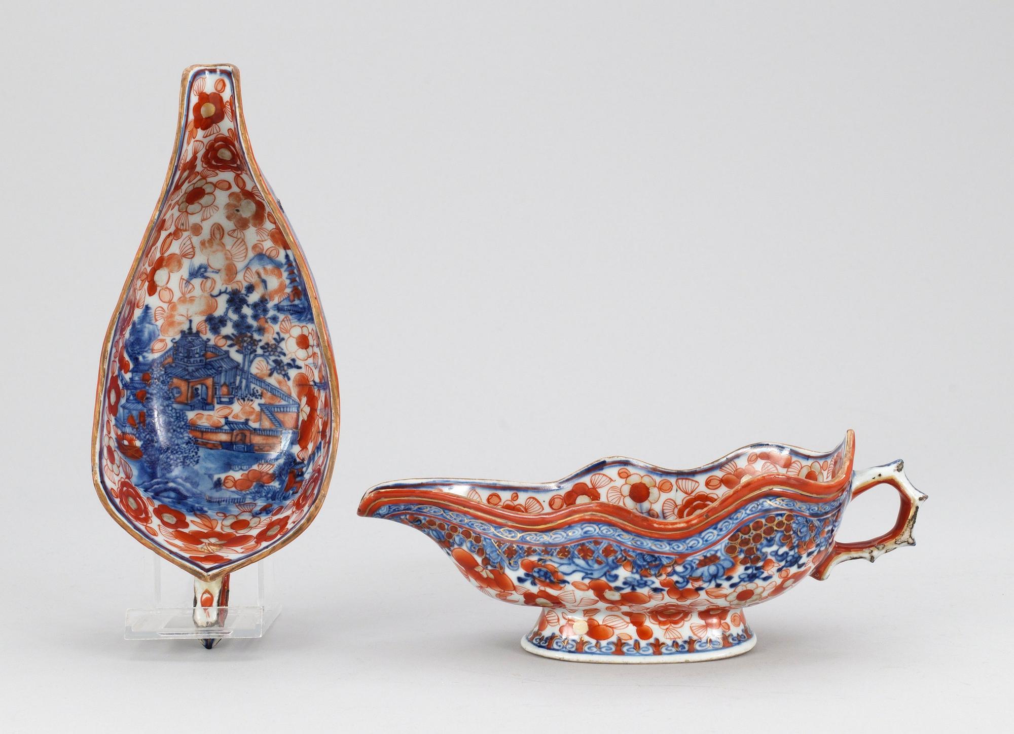 SÅSSNIPOR, ett par, porslin. Qingdynastin, Qianlong (1736-95).