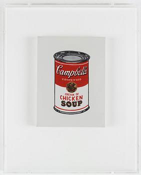 Richard H. Pettibone, "Andy Warhol Campbell´s Soup Can - Chicken Soup".