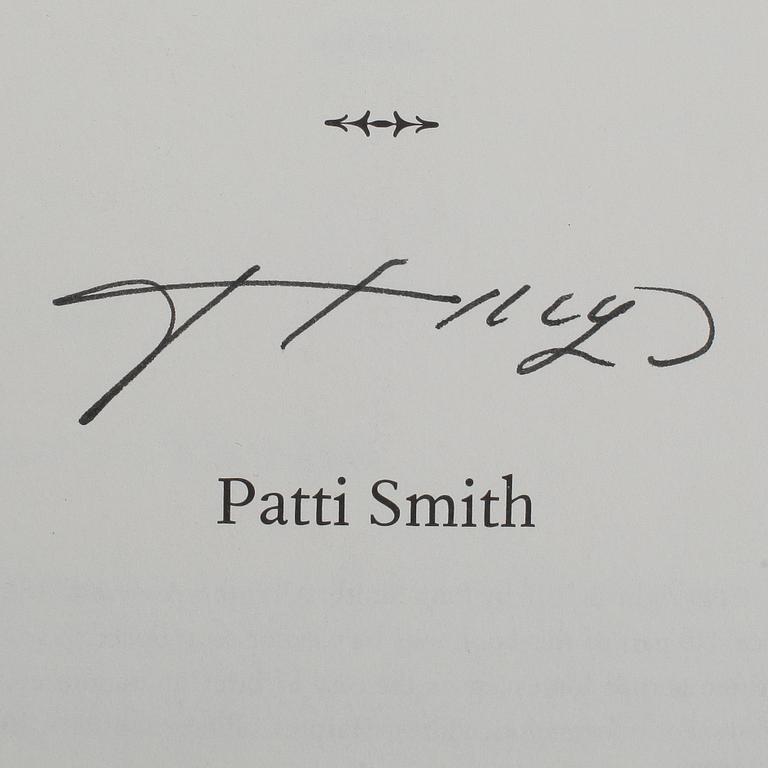 PATTI SMITH, bok "Just kids", signerad första upplaga.