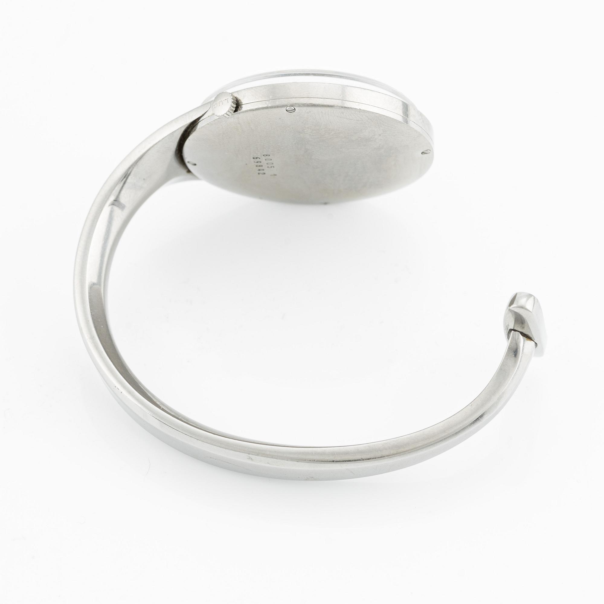 Georg Jensen, L.U.Chopard & Cie, designed by Torun Bülow, wristwatch, 33 mm.