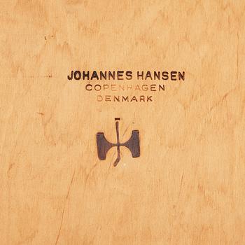 Hans J. Wegner, a pair of oak "JH 525" chairs, Johannes Hansen, Denmark 1960's.