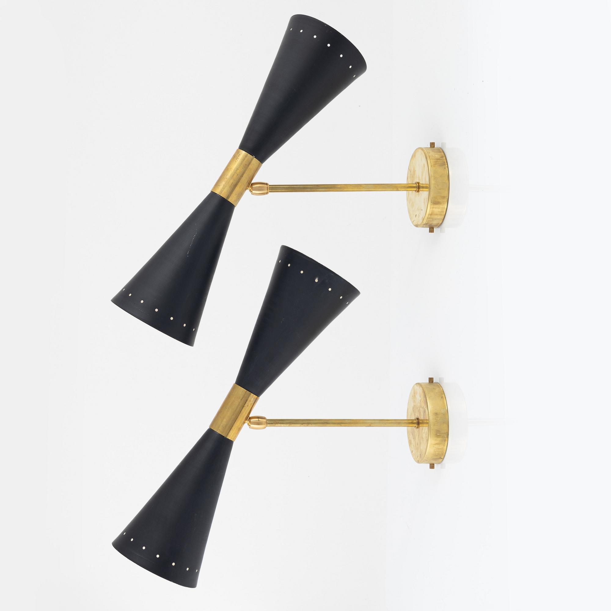 Vägglampor, ett par, "Megafono", Luci Srl, Parma, Italien.