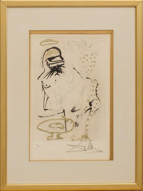 SALVADOR DALÍ, etching, signed and numbered 99/300,