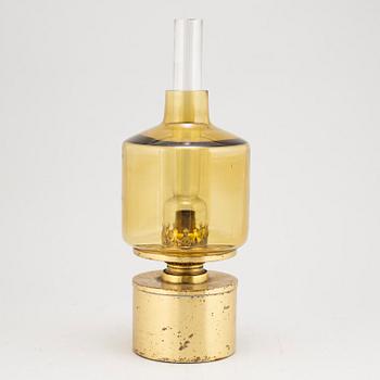 Hans-Agne Jakobsson, a brass and glass modell L47 oil lamp from Markaryd.
